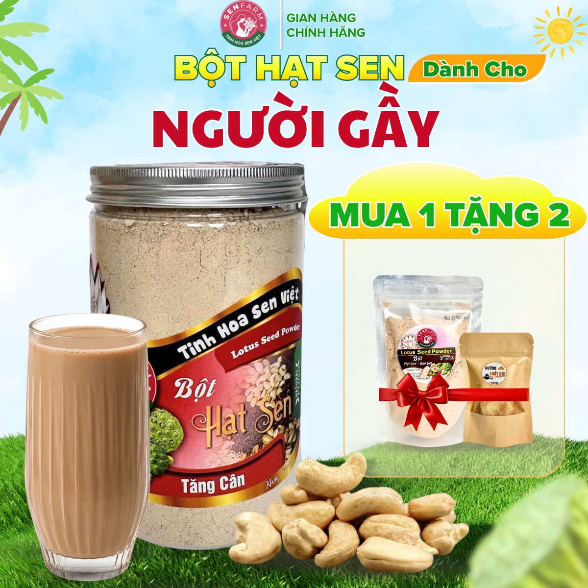Bột Hạt Sen Tăng Cân