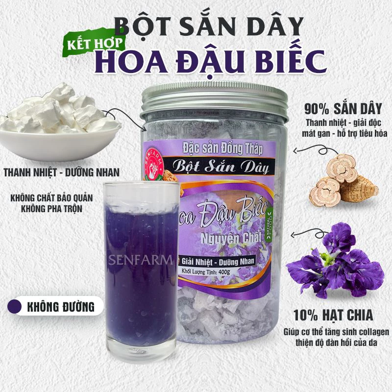 Bột Sắn Dây Hoa Đậu Biếc