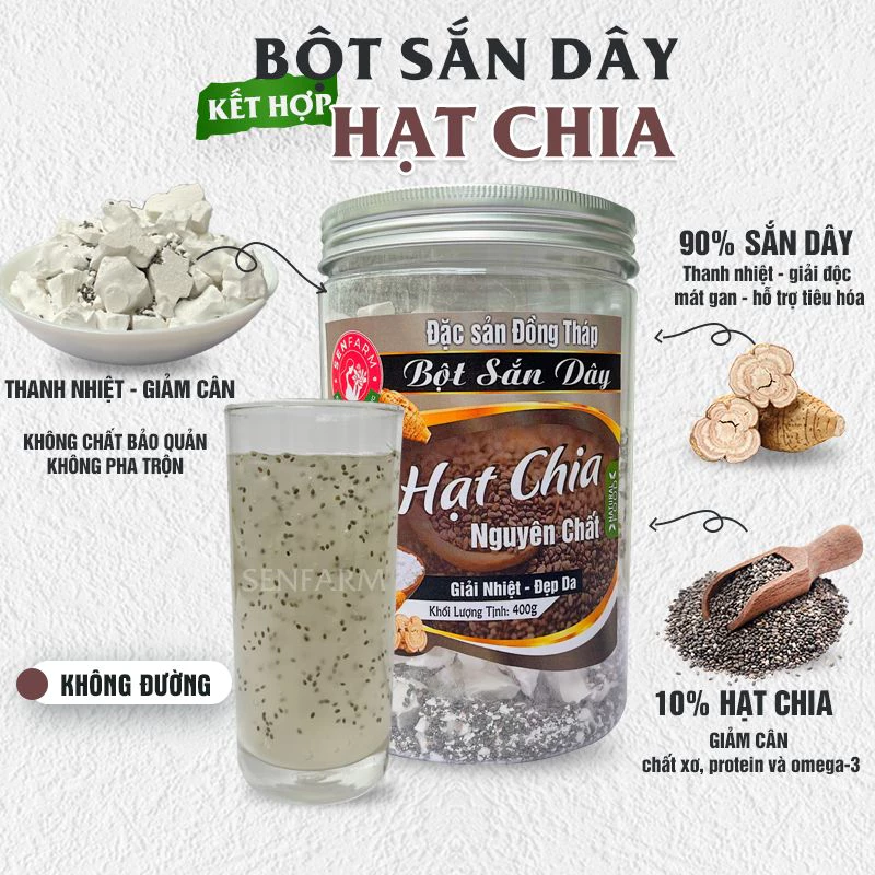 Bột Sắn Dây Hạt Chia